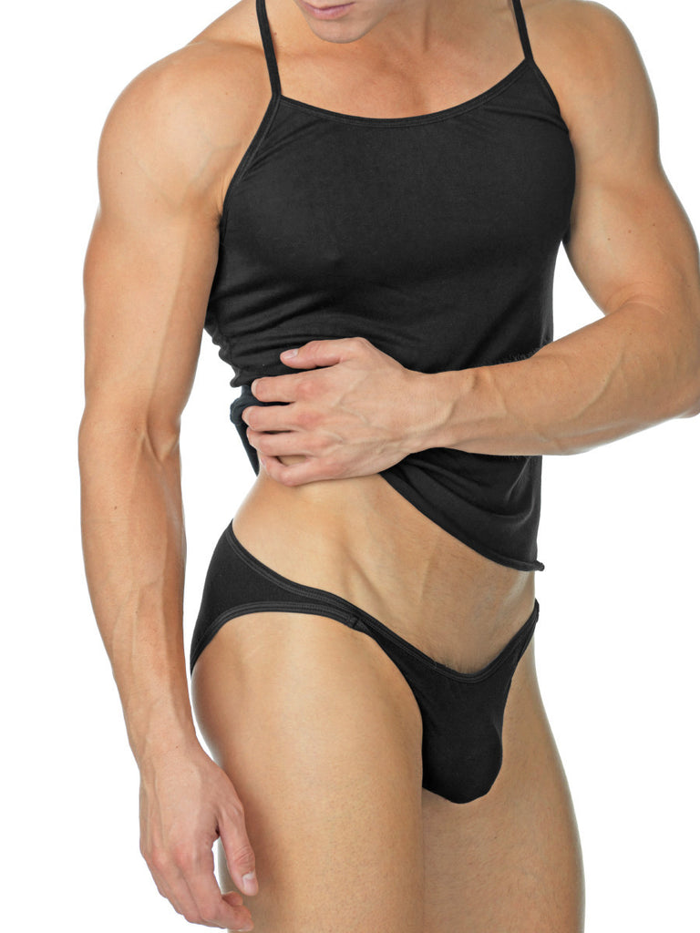 Soft Rayon Tank Black