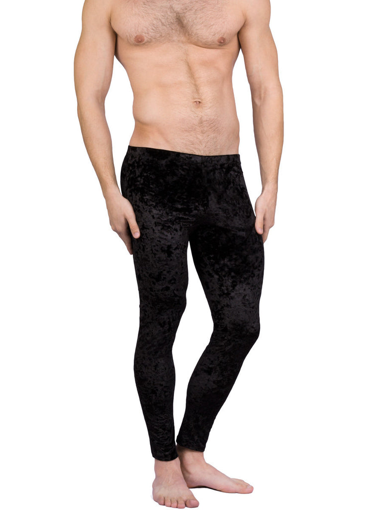 Smooth Velvet Leggings Black