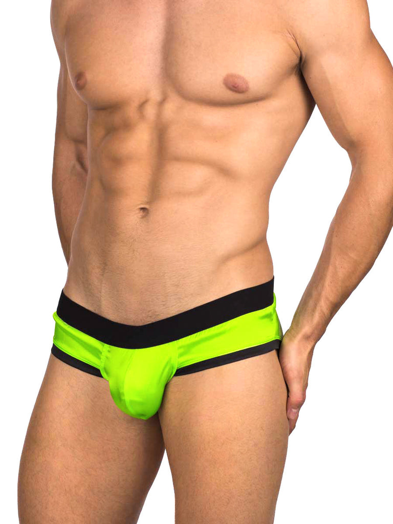 Brazilian Silk Brief Lime