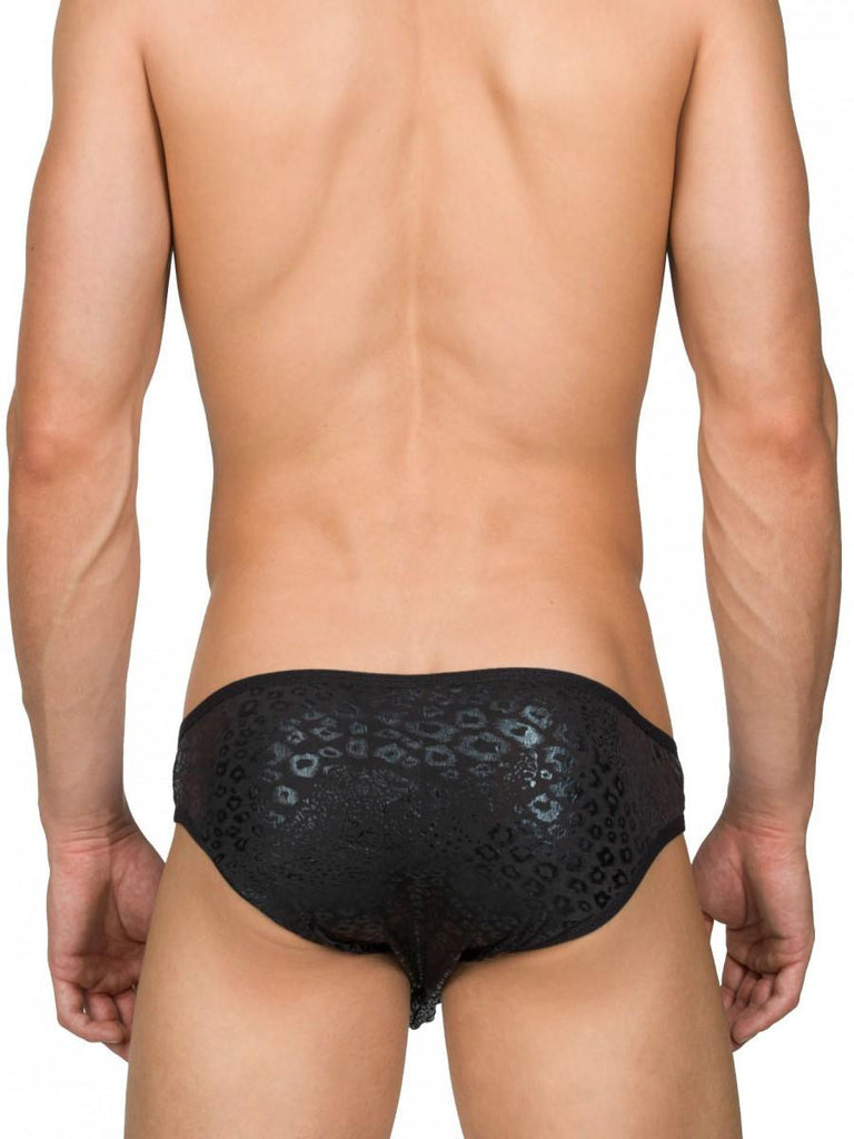 Ghost Leopard Snap Brief