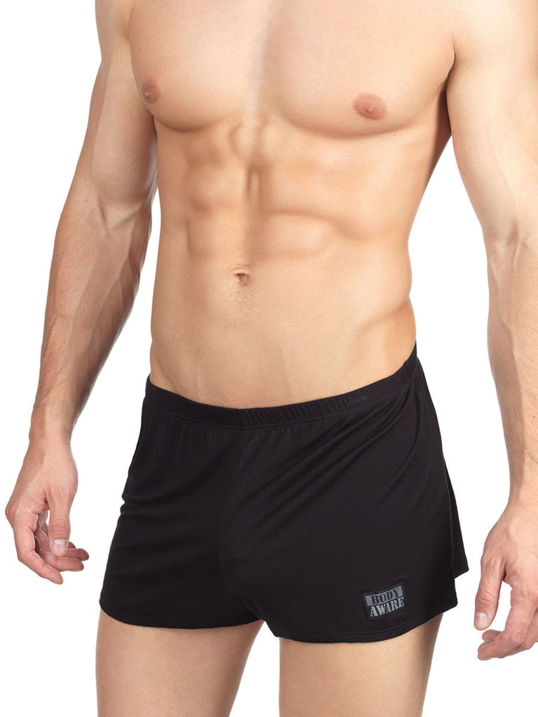 Soft Tangle-Free Sleep Shorts Black